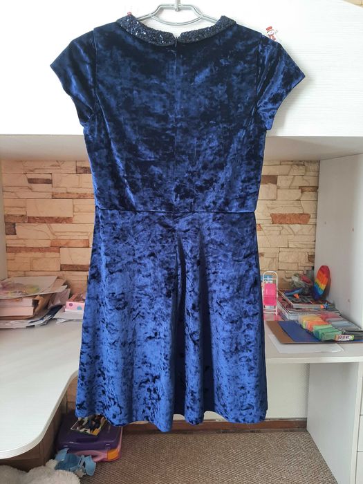 Нарядное бархатное платье, р.164-170