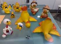 Patos Antigos em Barro - Lote