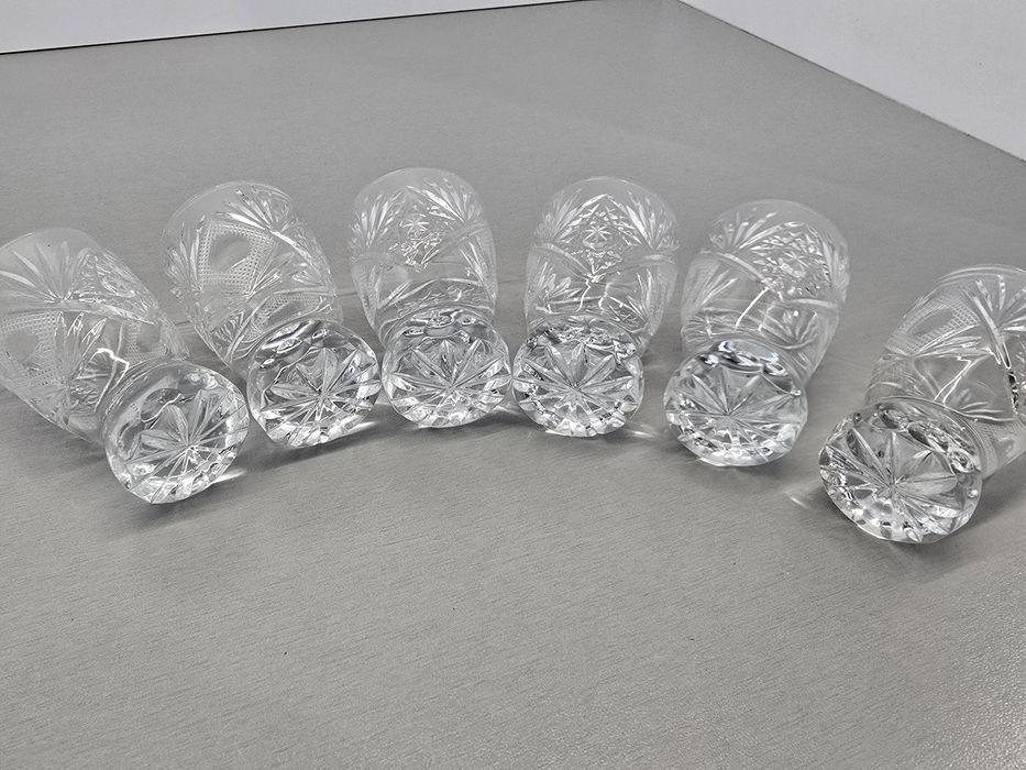 Kieliszki kryształowe 6 szt z PRL-U