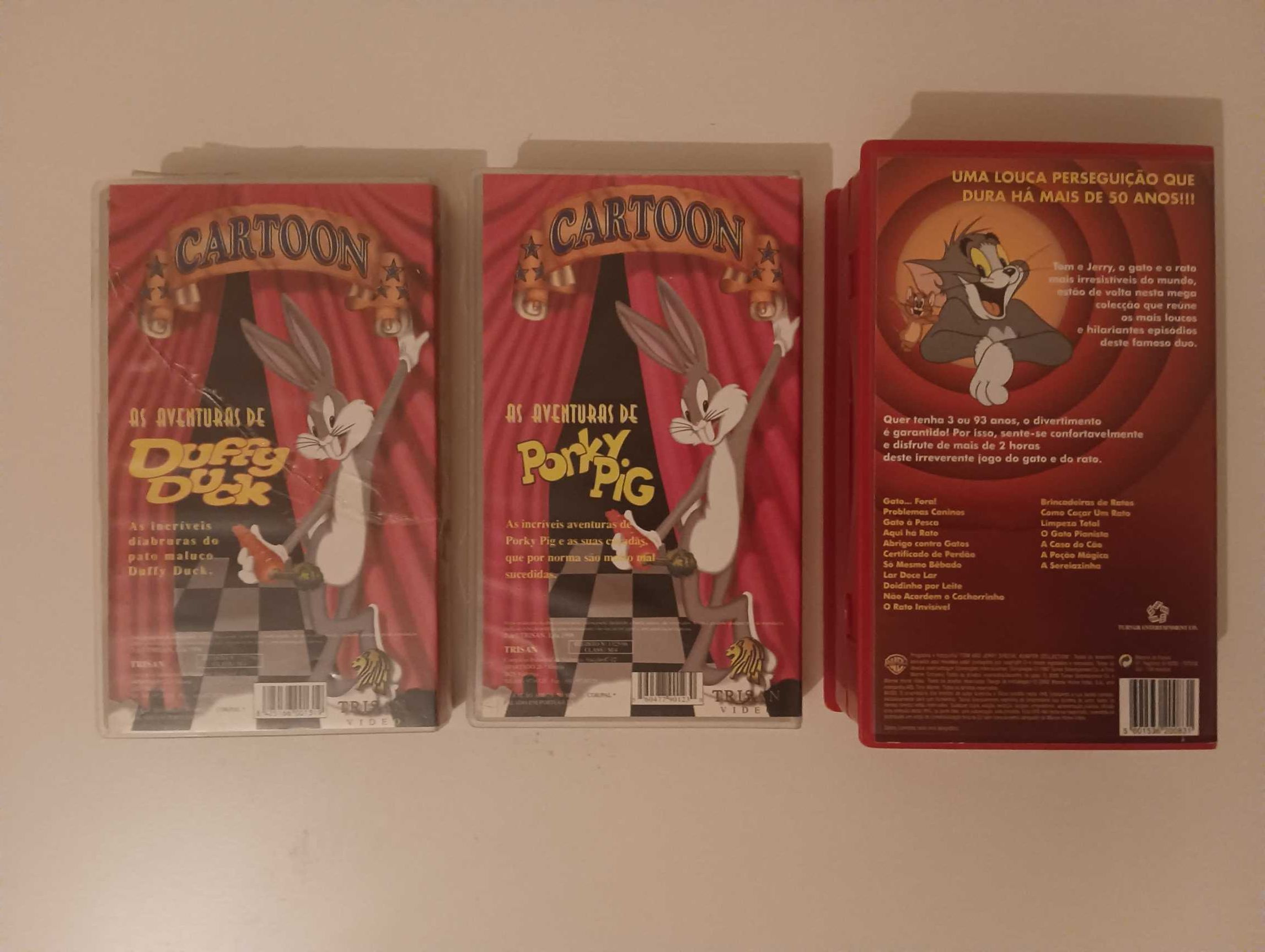 Filmes VHS * Porky Pig * Duffy Duck * Tom & Jerry 2 cassetes * desde -