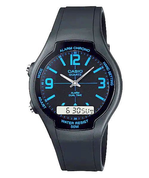 zegarek damski casio aw-90h-2bvdf + box