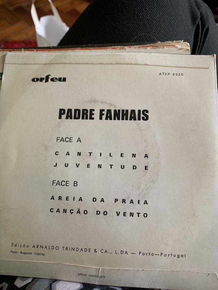 Disco single do Padre Fanhais