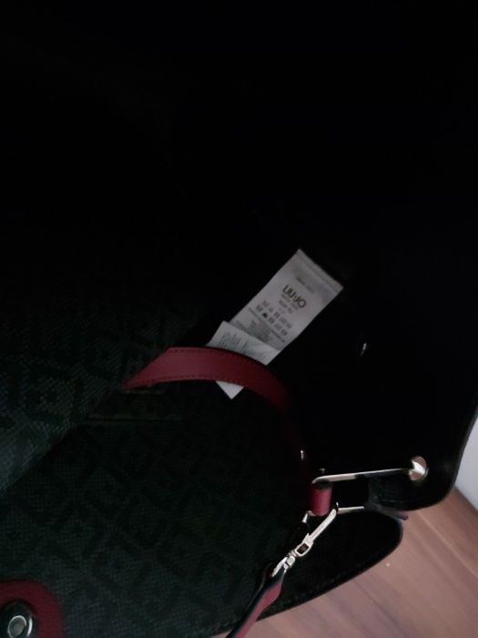 Torba shoperka LIU JO torebka 2w1 saszetka czerwona brązowa
