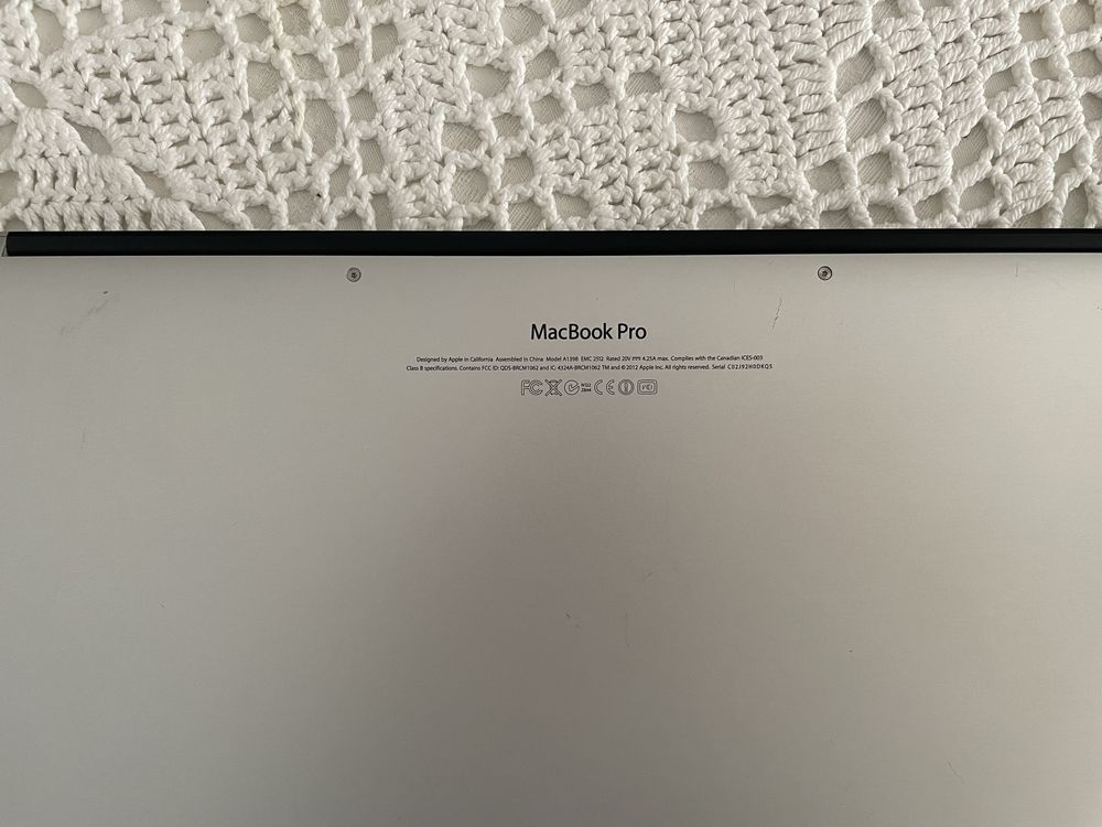 MackBook Pro (2012) - Model A1398