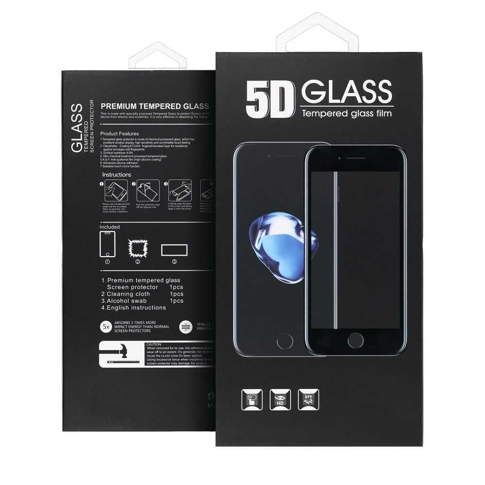 5D Full Glue Tempered Glass - do Samsung Galaxy A22 4G czarny