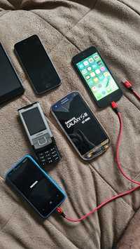 6 tel - 2x iPhone, 2xNokia, Samsung, Microsoft