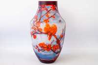 Szklany wazon Emile Galle Style ptaki piękny na prezent 18