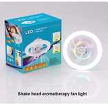 Wentylator sufitowy LED lampa E27 RGB z pilotem aromaterapia  żyrandol