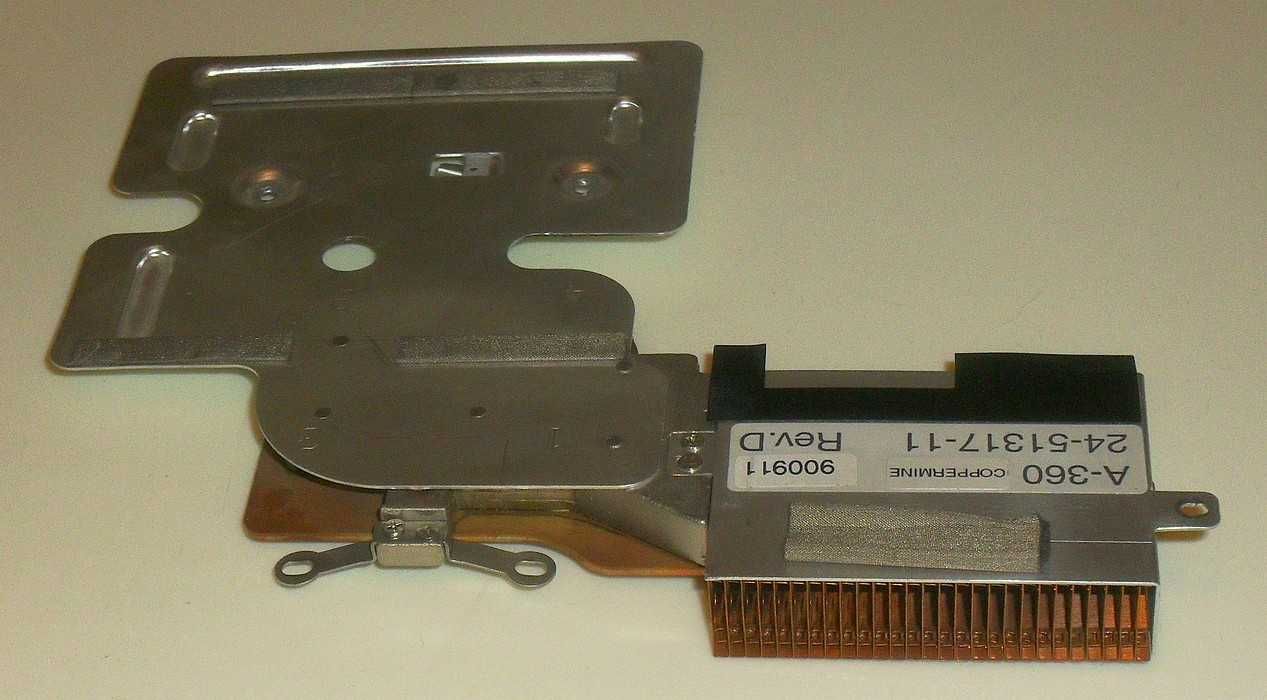 Radiator, układ chłodzenia do zabytkowego laptopa TINY A360+