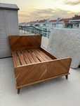 Cama madeira maciça , 120x190 com colchao