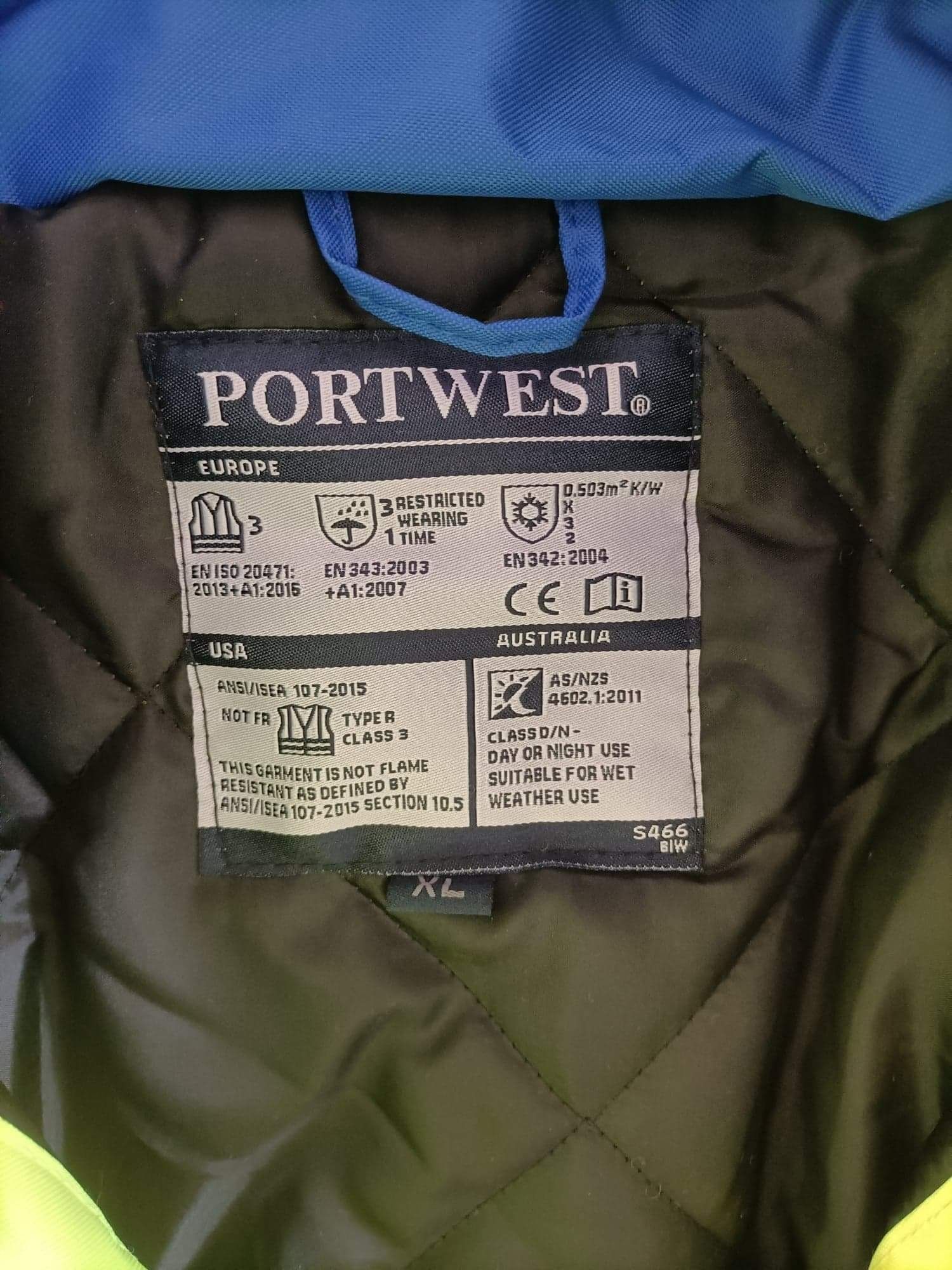 Kurtka zimowa portwest s466 contrast traffic jacket rozmiar XL