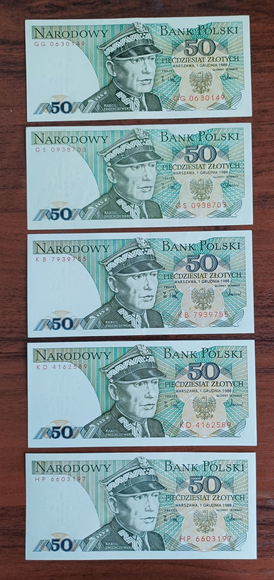 Banknoty kolekcjonerskie PRL.