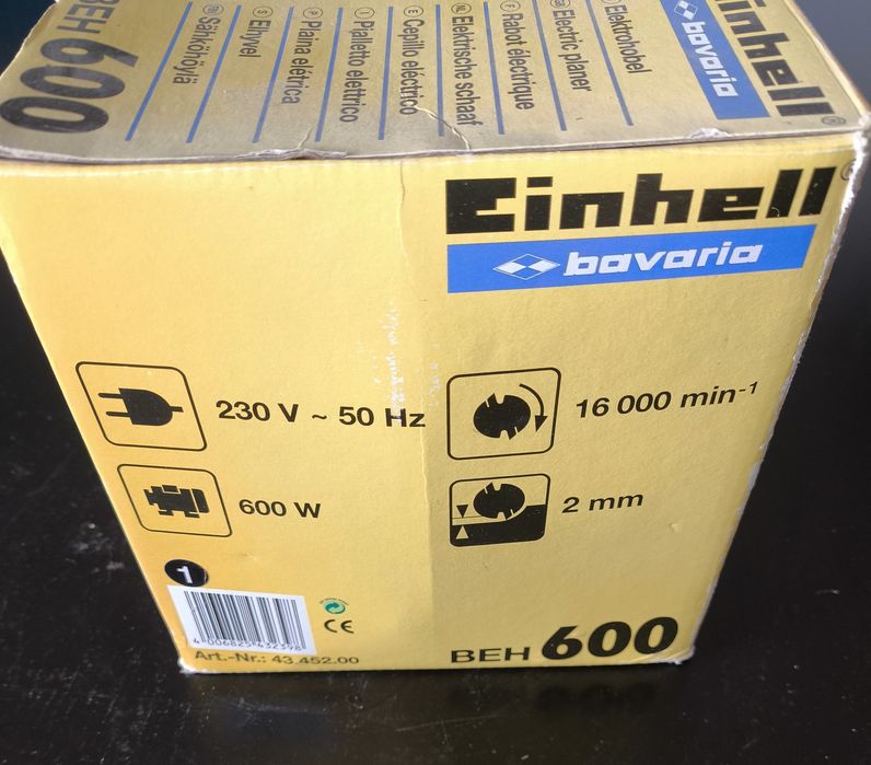 Plaina elétrica 600 watt