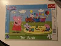 Nowe Puzzle ramka Peppa Pig 15 elementów 3+