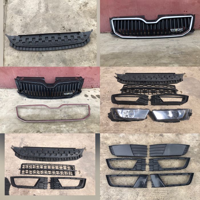 Бампер Решітка бампера Шкода Октавія А7