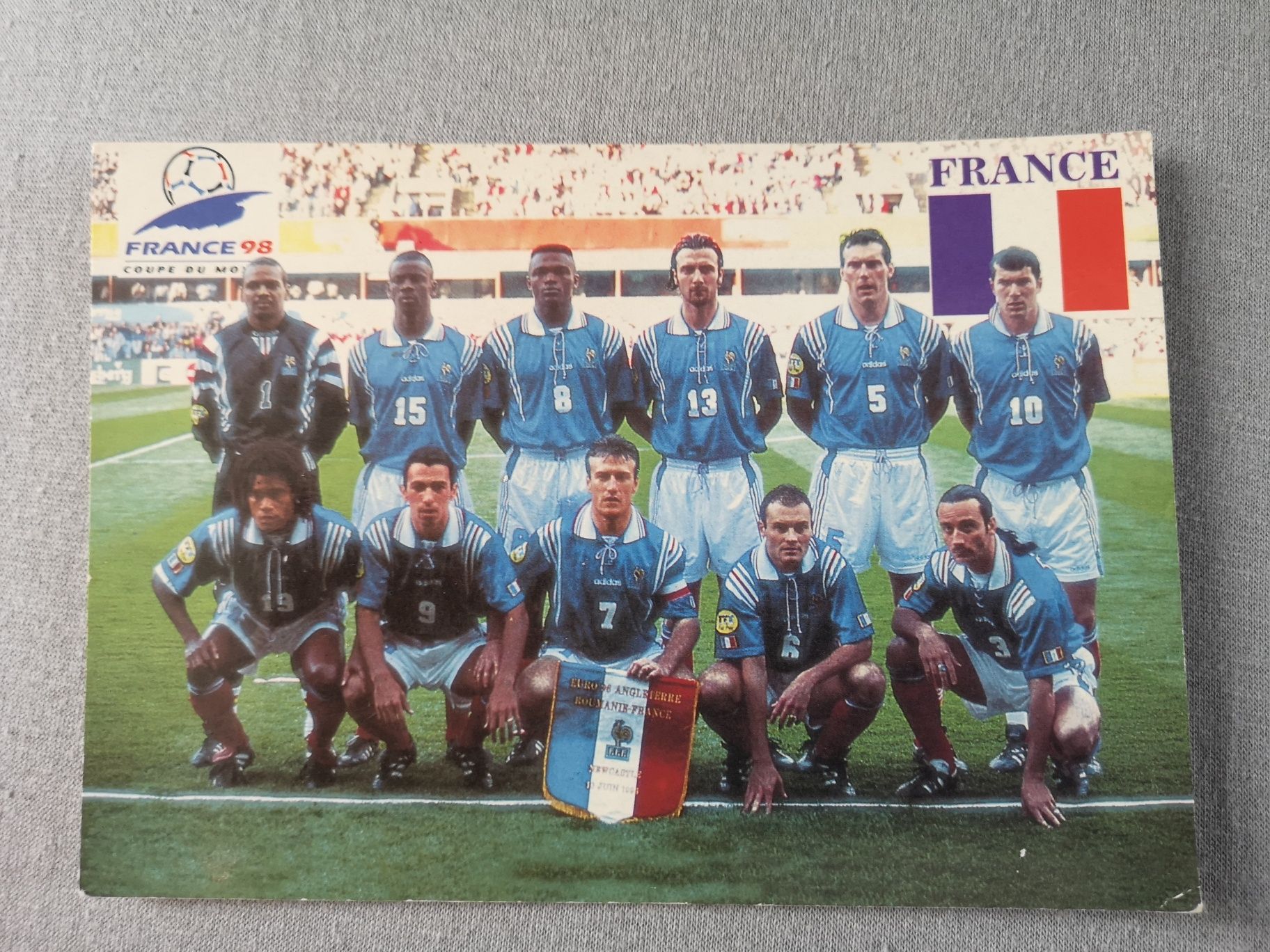 Pocztówka mundial 1998 Reprezentacja Francji