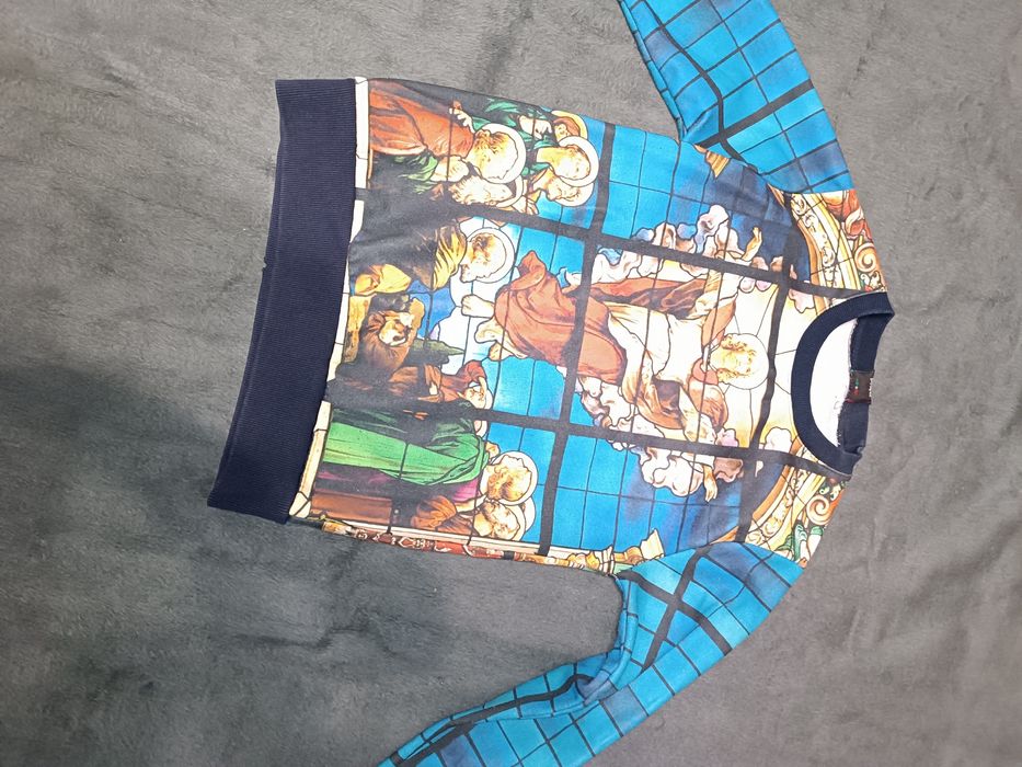 Свитер икона с богами теплый