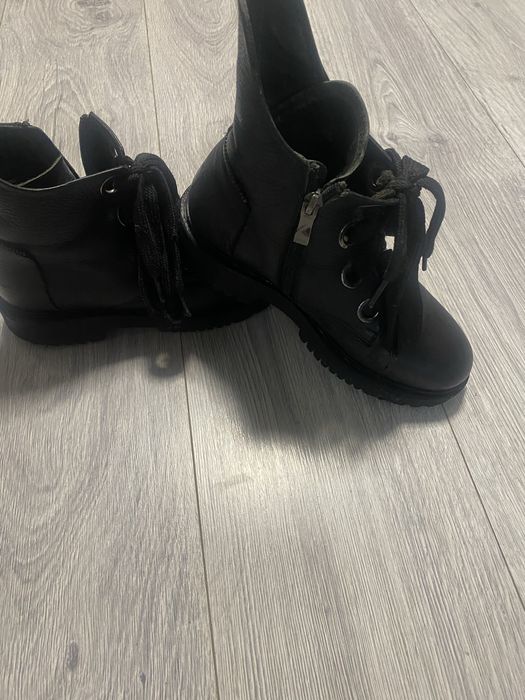 Ботинки сапоги кожа