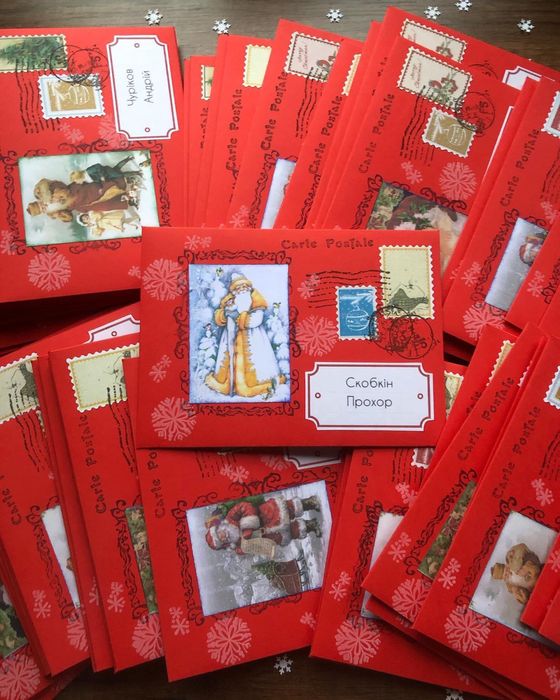 Новорічні листи від Миколая, Різдвяні листівки
