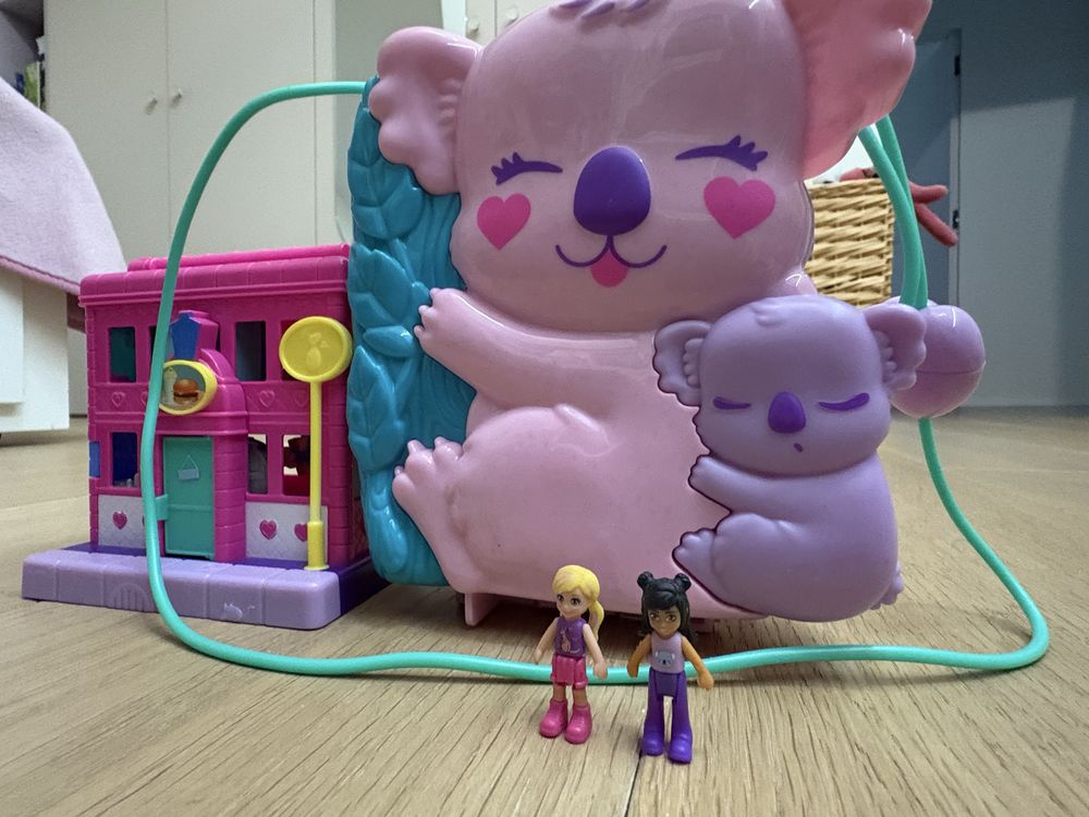 Polly pocket torebka koala i domek polly pocket