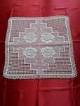 Centro de mesa em crochet artesanal