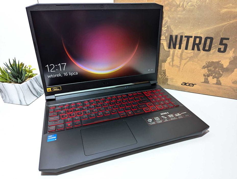 LAPTOP GAMINGOWY Acer Nitro RTX 3050 Ti i5-11400H 144hz Komputer
