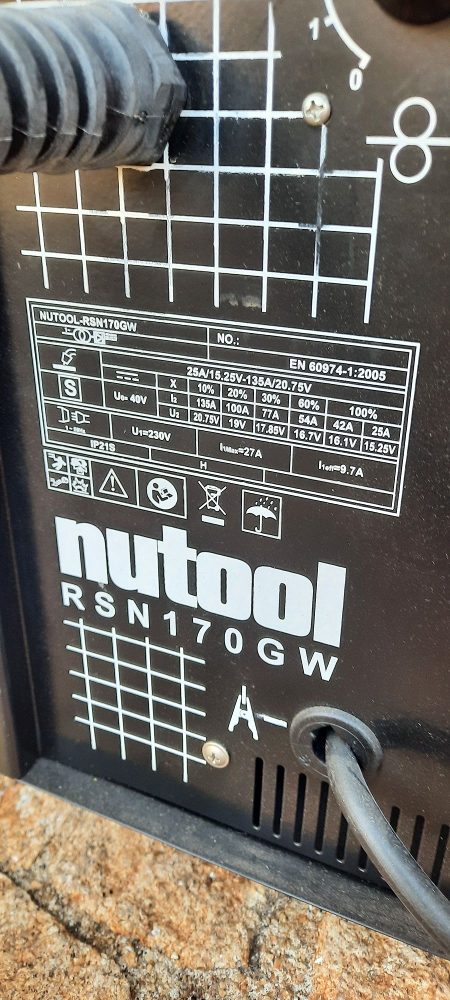 Máquina de soldar de fio fluxado Nutool RSN170GW
