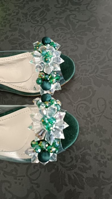 Buty eleganckie  żelki transparentne nowe.