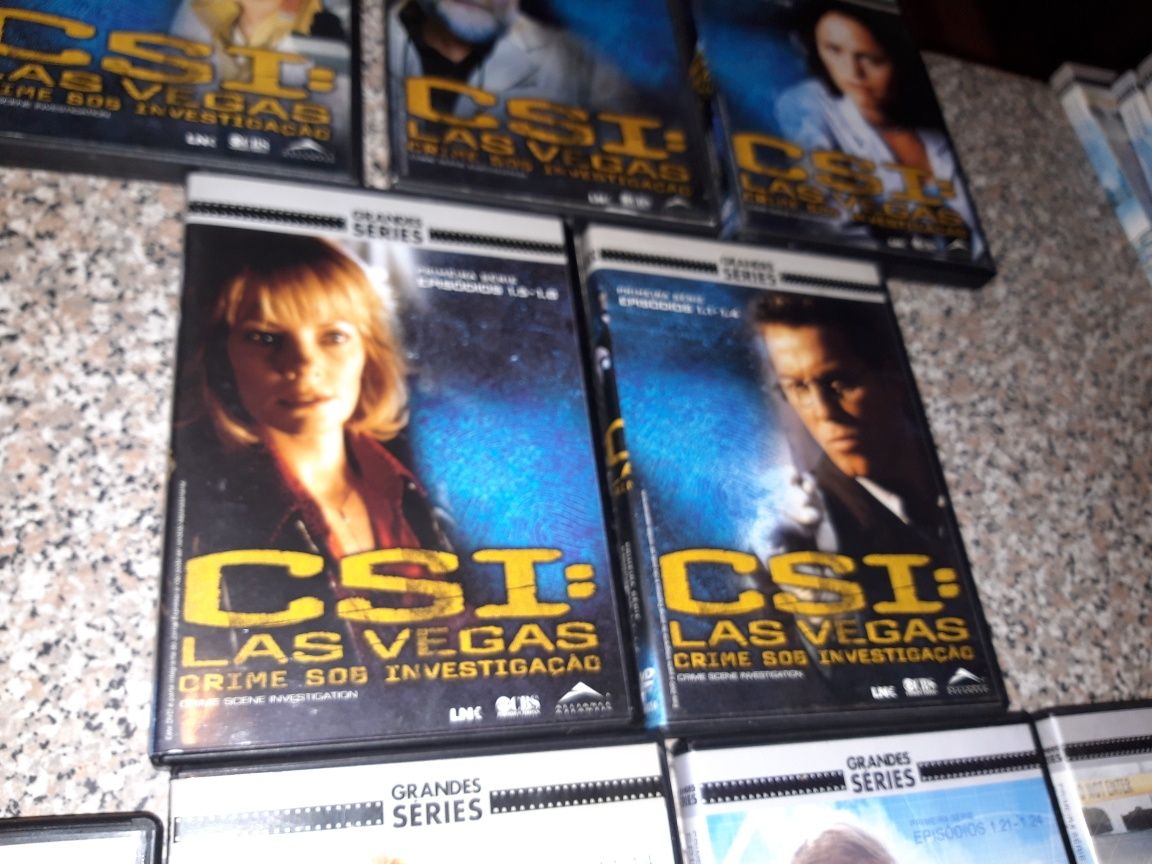 Conjunto 10 Dvds CSI Miami/Las Vegas