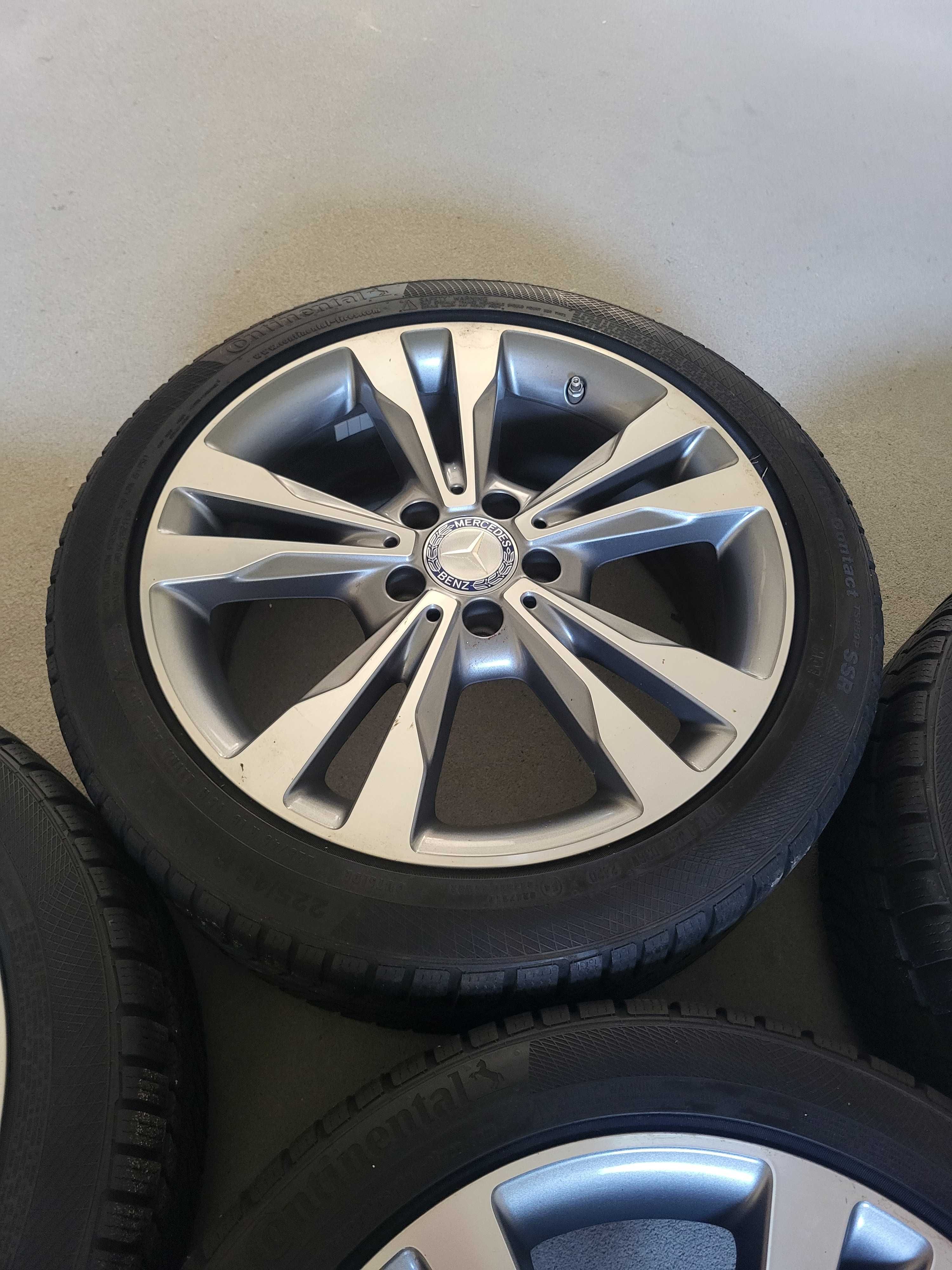 Koła zimowe 18 Cali 5x112 Continental 225/45/18 et44 Mercedes CLA C E