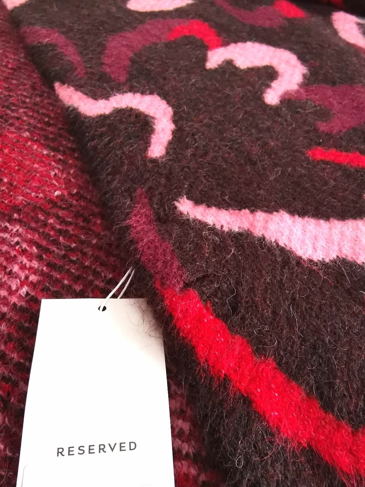 Reserved żakardowy komplet z wełną
