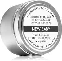 Аромасвечка ,180 грамм, The Library of Fragrance, New Baby
New Baby