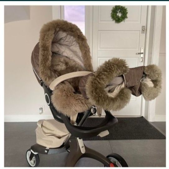 Stokke Xplory V5 wózek komplet Beinge dodatki melange