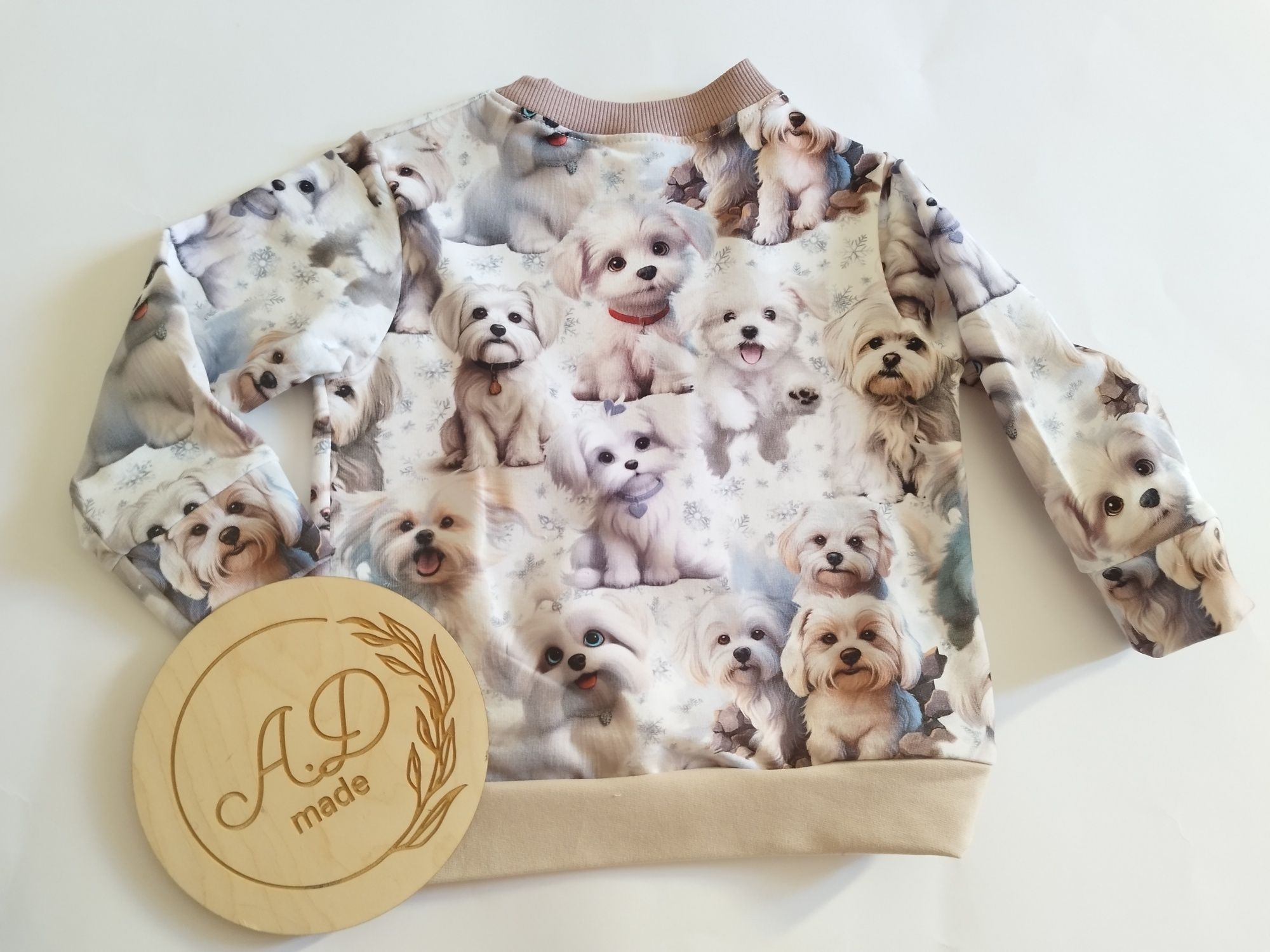 Bawełniana bluza pieski Shihtzu 98