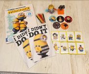 Zestaw minionki naklejki tazo kolorowanki figurki składanki