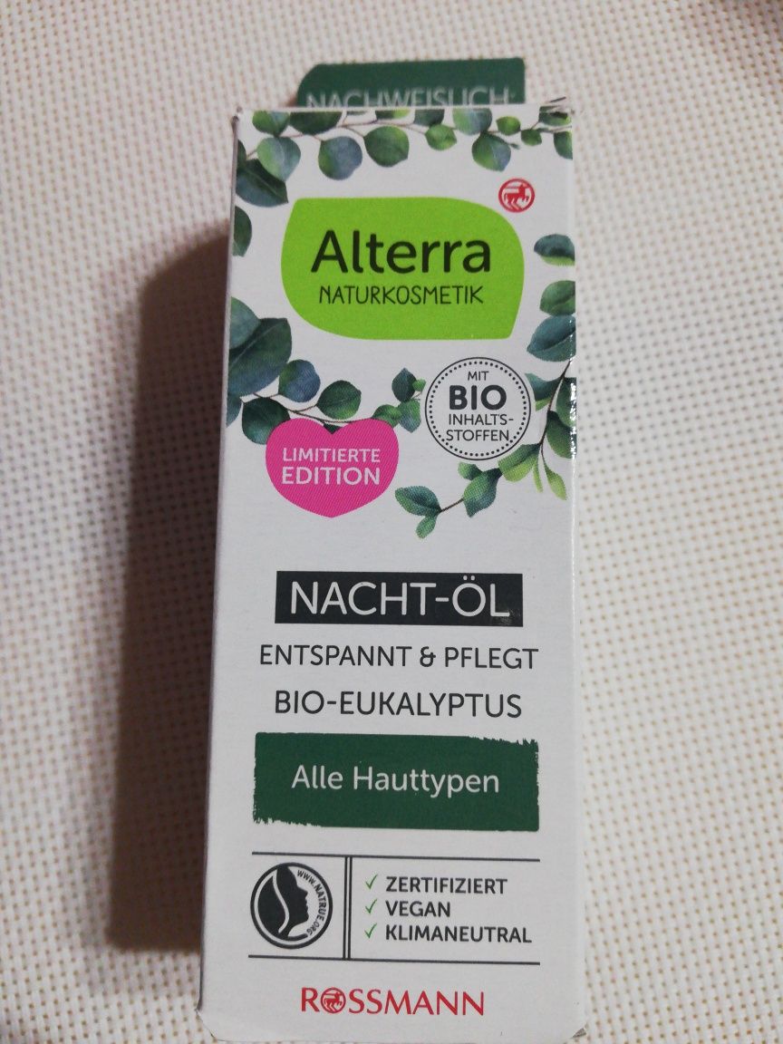 Alterra olejek do twarzy na noc.