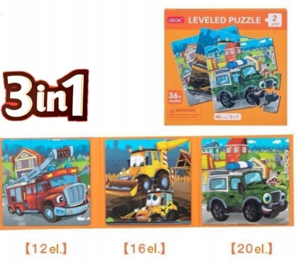 Puzzle układanka magnetyczna w książce