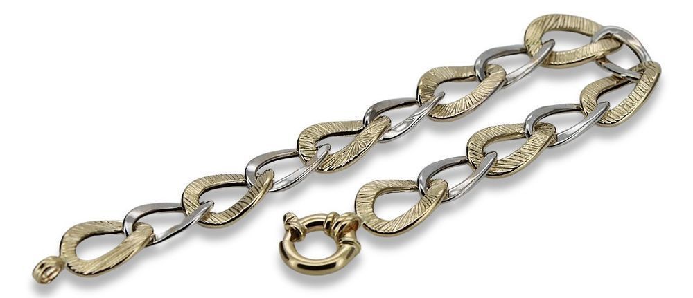 Złota bransoletka 14k 585 włoska Fantazy Pancerka cfb025yw Wrocław