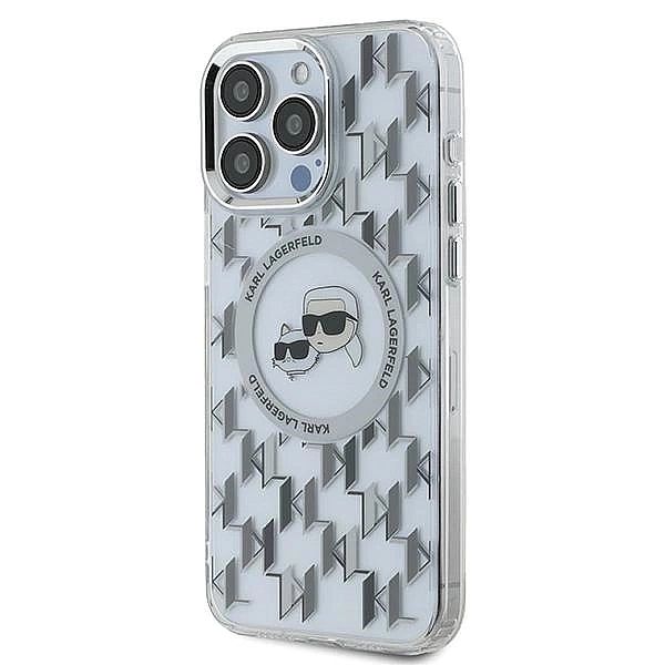 Etui Karl Lagerfeld IML Monogram Karl & Choupette Head MagSafe na iPho