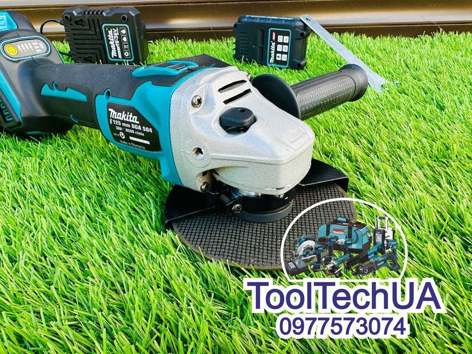 Кутова Шліфувальна Mашина Болгарка Makita DGA 504 XGT УШМ (36V-6A) 2шт