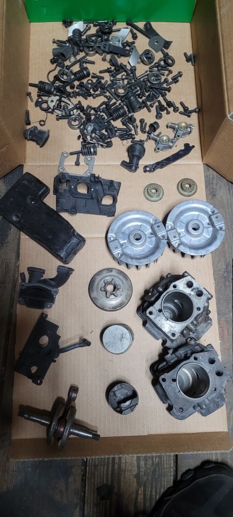 Części husqvarna T540 xp cylinder Wał tłok koło magnesowe śruby tłumik