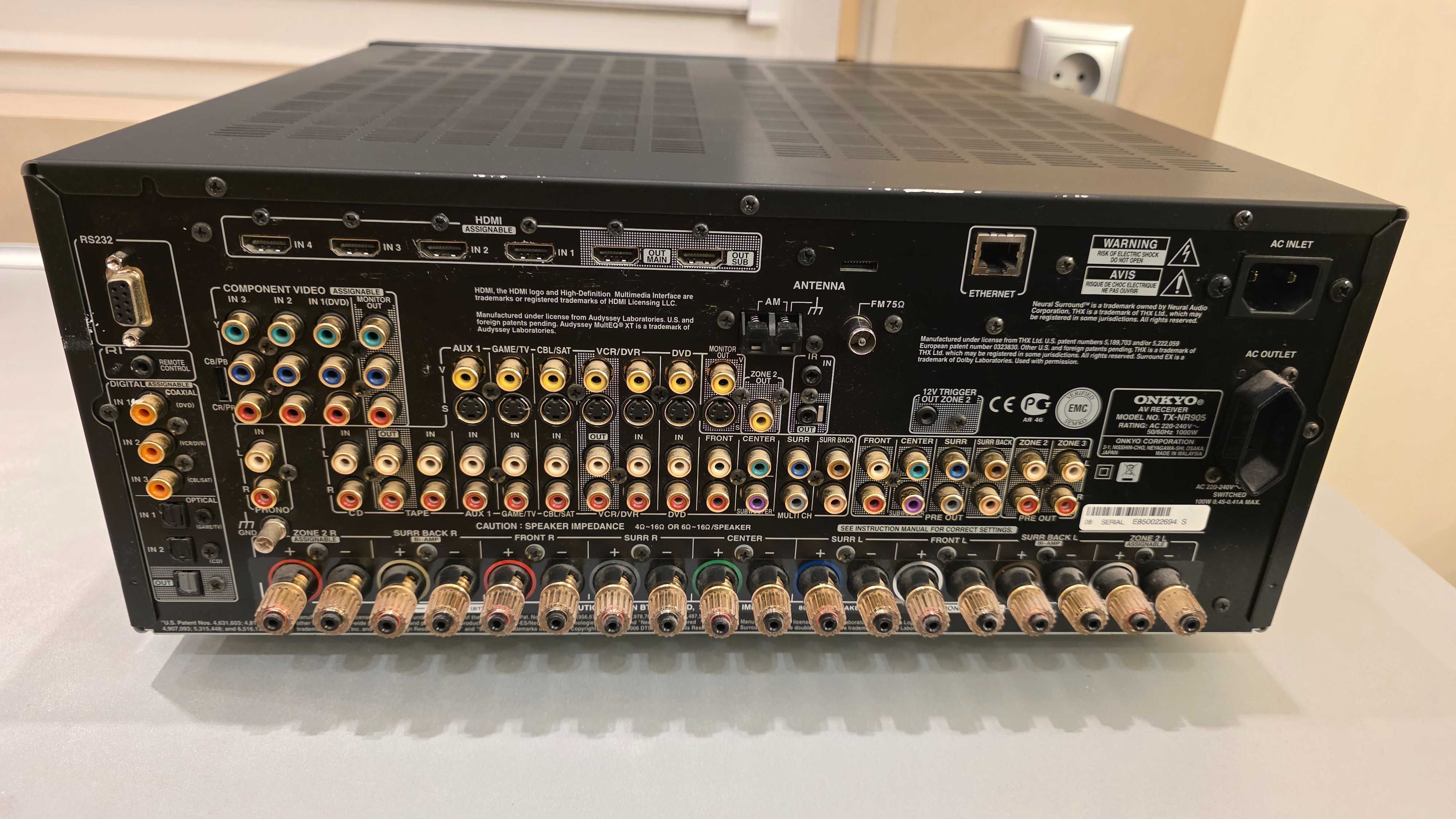 Amplituner Onkyo TX-NR905 – Hi-End Audio/Video 7.1