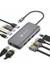 NOVOO 11 in 1 Stacja dokująca Hub USB C 4K 60Hz potrójny wyświetlacz