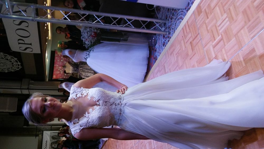 Piękna,lekka biała suknia ślubna Hermiona