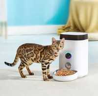 Автоматична розумна кормушка для котів і собак з камерою App Dogness,