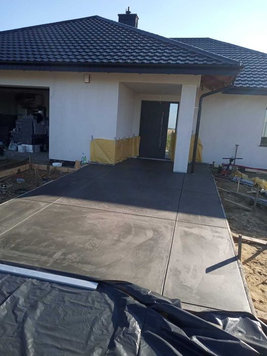 Posadzki Betonowe Przemysłowe Wylewki Zacierane Maszynowo Podjazdy
