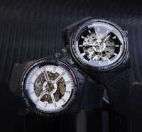 Механічні чоловічі наручні нові  годинники часи часы Winner Skeleton