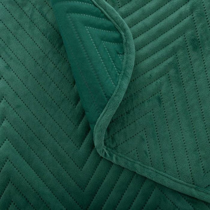 Narzuta na łóżko kanapę 170x210 Welurowa velvet pikowana kapa Caden Zi