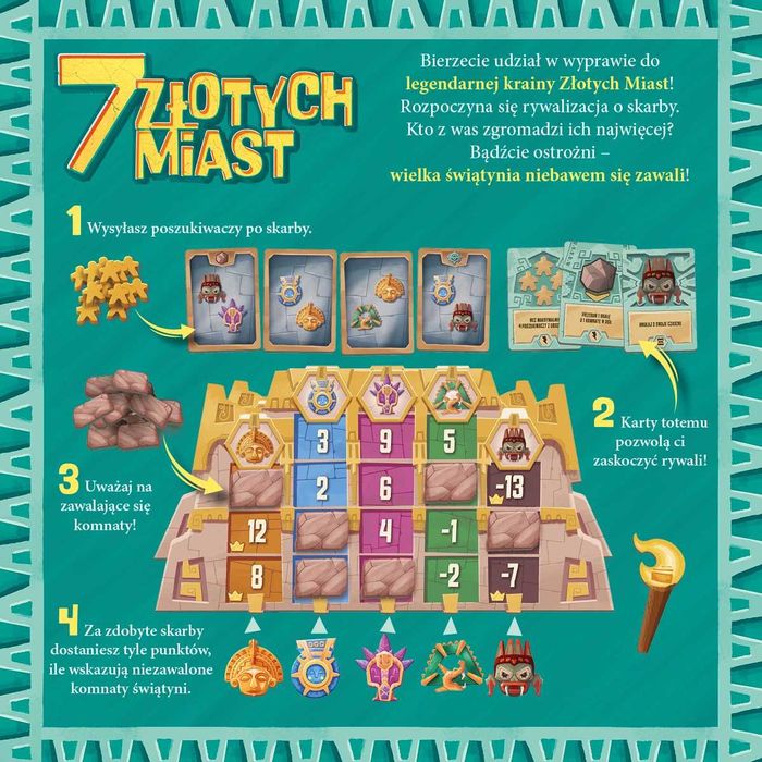 7 Złotych Miast - Nasza Księgarnia Gra planszowa