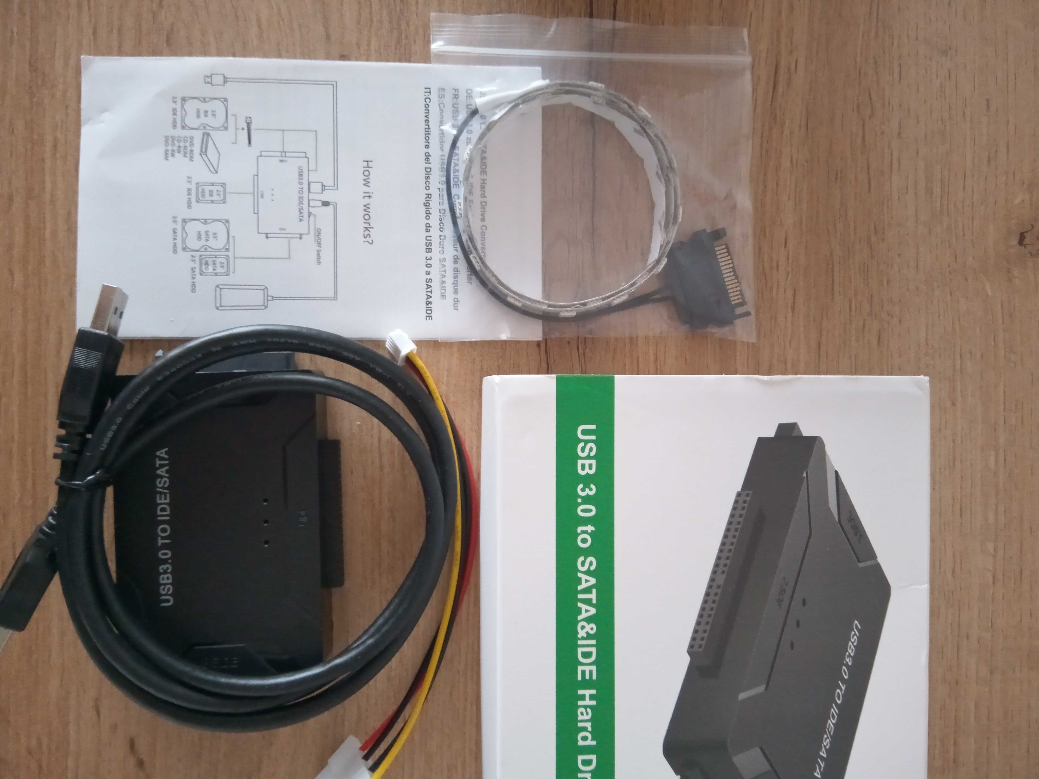 Adapter MOSTEK Dysków USB 3.0 SATA IDE 2,5 3,5 NOWY